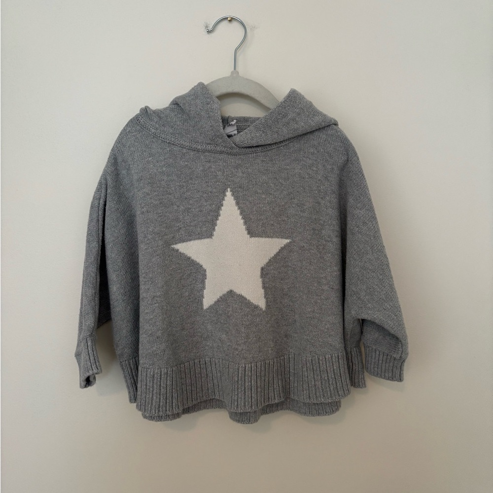 GAP Baby Light Gray Knit Hoodie